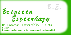 brigitta eszterhazy business card